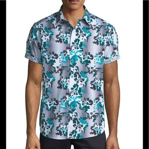 Robert Graham Floral Short Sleeve Shirt Large